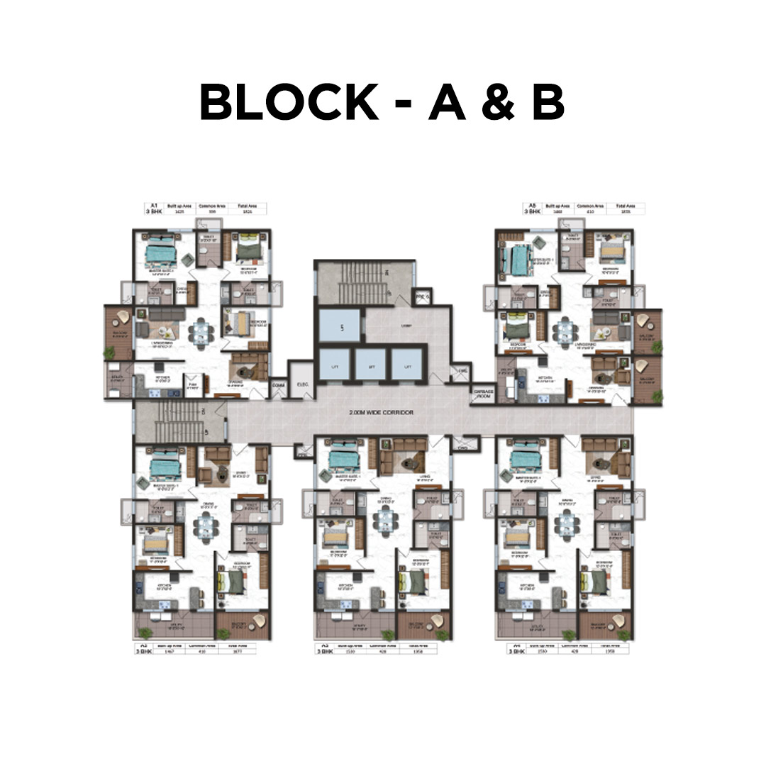 Candeur Crescent 1 BHK Floorplan